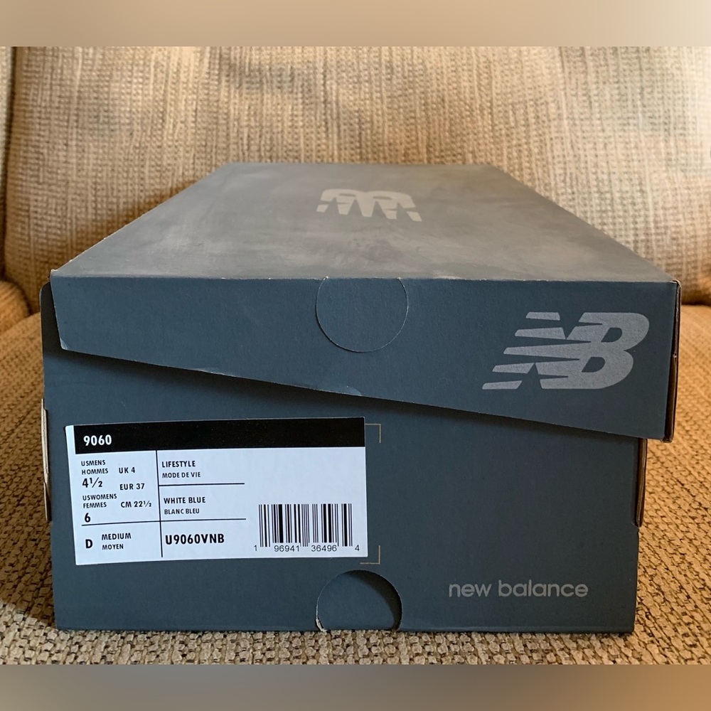 New Balance 9060 White Navy U9060VNB - Women’s Size 6 US - Sea Salt Shoes NEW - Picture 7 of 11